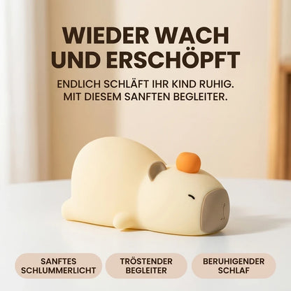 Capybara Nachtlicht – Dimmbar, Timer, Silikon, LED