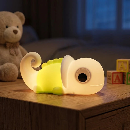 Nachtlicht Chamäleon – Weiches Silikon, dimmbar, Touchfunktion