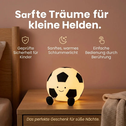 Fußball Nachtlicht – 3 Stufen, Silikon, USB, Dimmbar