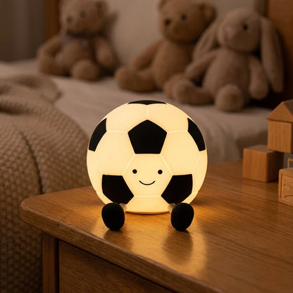 Fußball Nachtlicht – 3 Stufen, Silikon, USB, Dimmbar