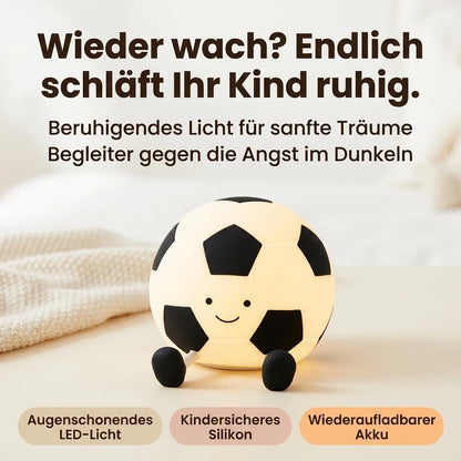 Fußball Nachtlicht – 3 Stufen, Silikon, USB, Dimmbar