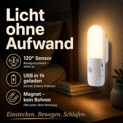 Nachtlicht Bewegung – USB, Dimmbar, Tragbar, LED Lampe