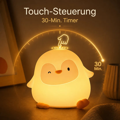 Nachtlicht Pinguin – USB, Dimmbar, Silikon, LED Lampe