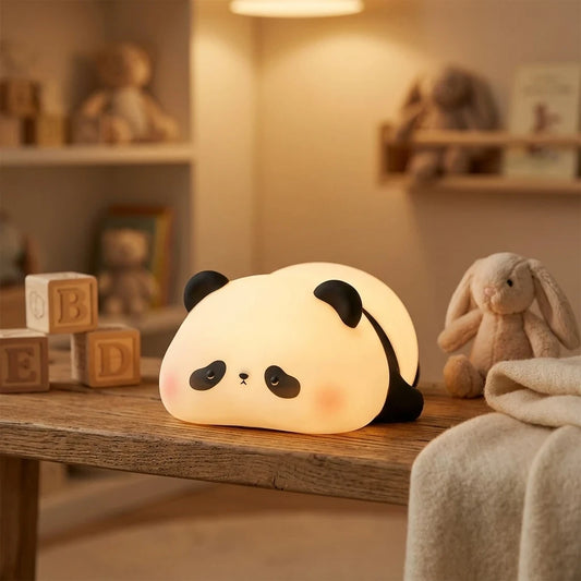 Panda Nachtlicht LED – USB, Silikon, Timer