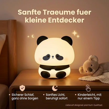 Panda Nachtlicht – Wiederaufladbar, Silikon, Timer