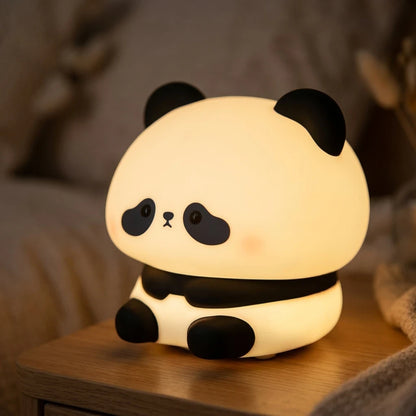 Panda Nachtlicht – Wiederaufladbar, Silikon, Timer