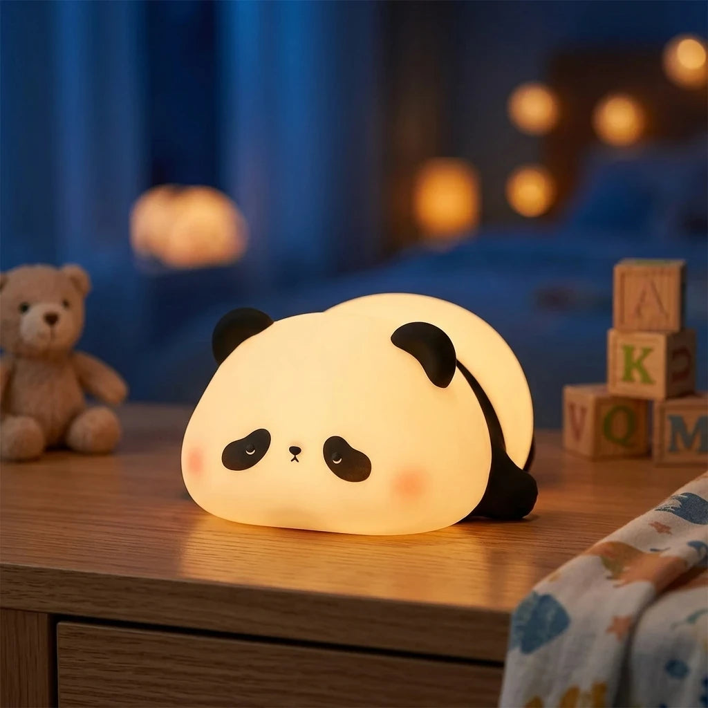 Panda Nachtlicht LED – USB, Silikon, Timer