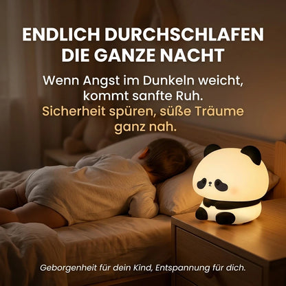Panda Nachtlicht – Wiederaufladbar, Silikon, Timer
