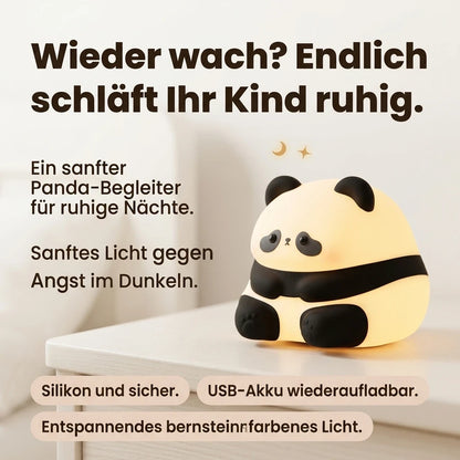 Nachtlicht Panda Sitzend – Wiederaufladbar, Silikon, Timer