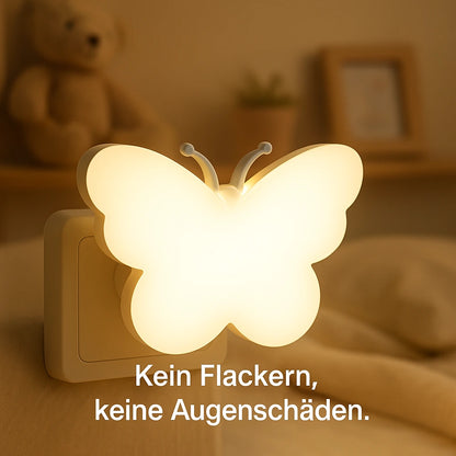 Schmetterling Nachtlicht Steckdose mit Sensor