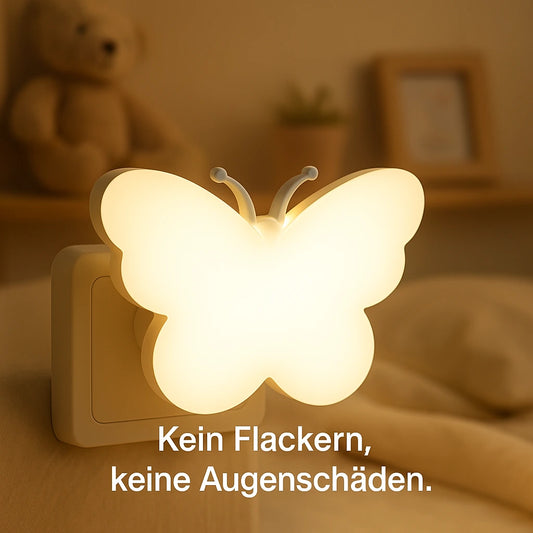 Schmetterling Nachtlicht Steckdose mit Sensor
