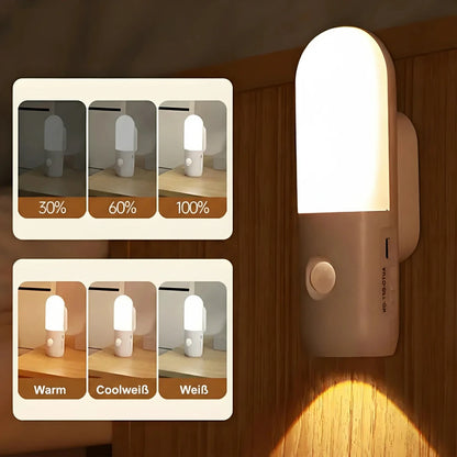 Nachtlicht Bewegung – USB, Dimmbar, Tragbar, LED Lampe
