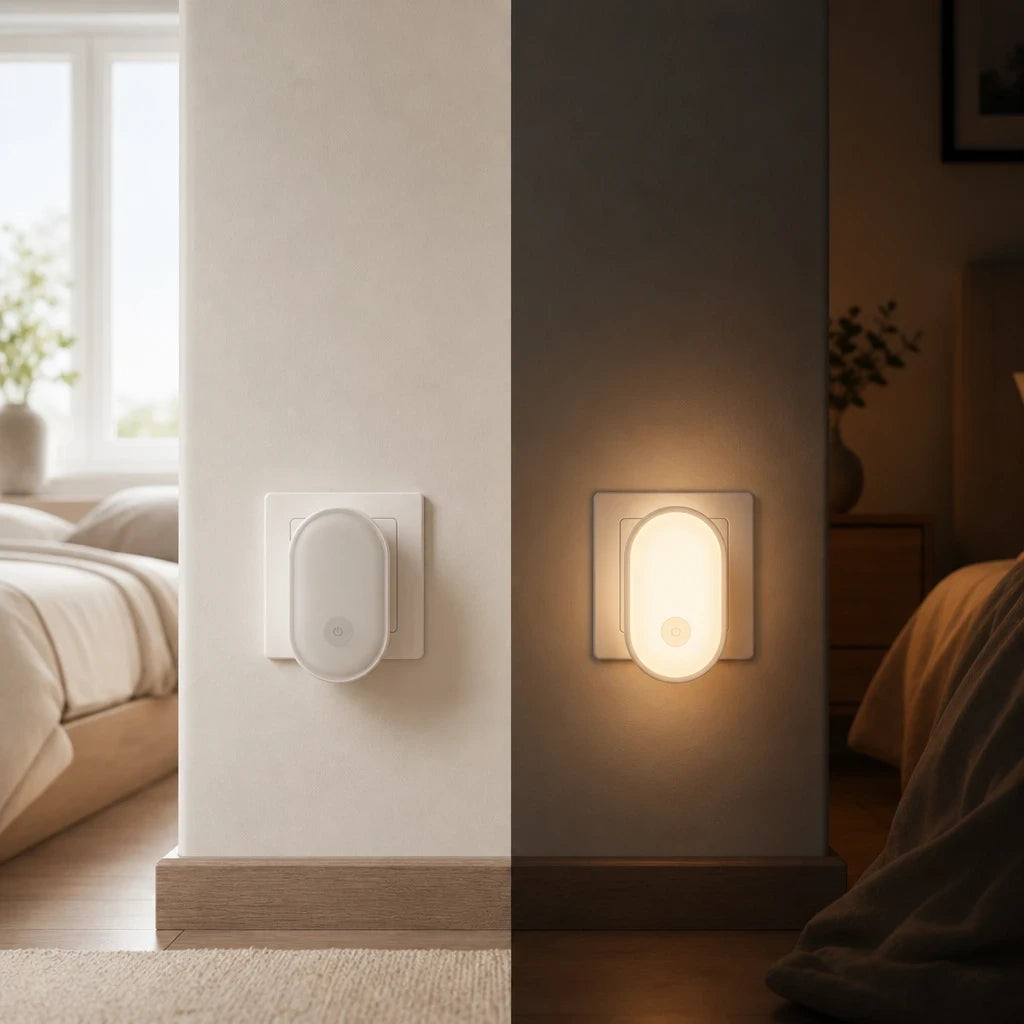 Nachtlicht Steckdose VIRMA – Lichtsteuerung, LED, EU Plug