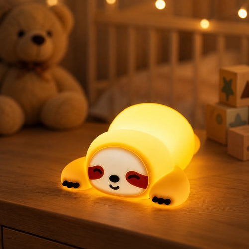 Stilllicht Faultier – Touch, Dimmbar, USB, Timer, Silikon