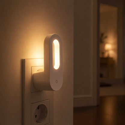 Stilllicht Steckdose – Dämmerungssensor, warmweiß, LED