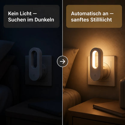 Stilllicht Steckdose – Dämmerungssensor, warmweiß, LED
