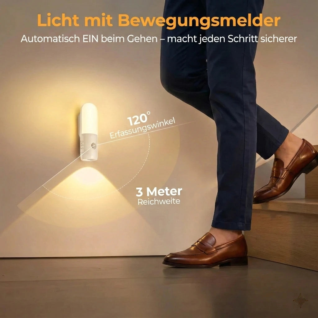 Nachtlicht Bewegung – USB, Dimmbar, Tragbar, LED Lampe