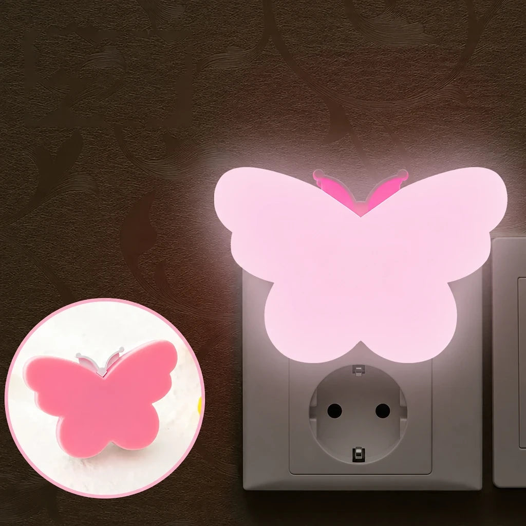 Schmetterling Nachtlicht Steckdose mit Sensor