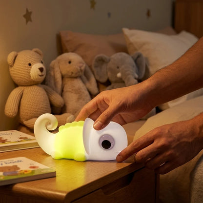 Nachtlicht Chamäleon – Weiches Silikon, dimmbar, Touchfunktion