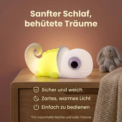 Nachtlicht Chamäleon – Weiches Silikon, dimmbar, Touchfunktion
