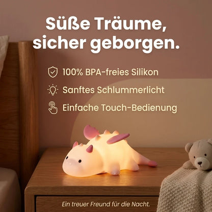 Drachen Nachtlicht – Silikon, USB, tragbar, LED