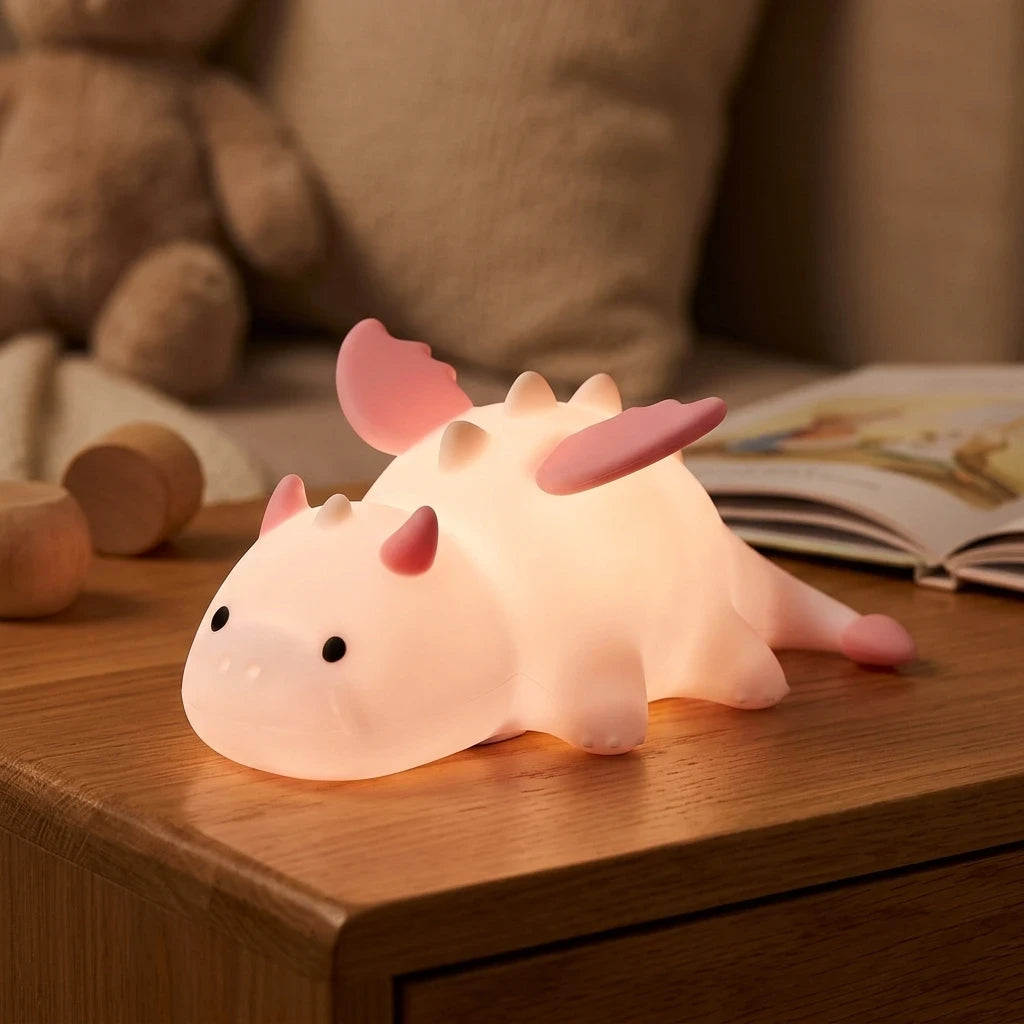 Drachen Nachtlicht – Silikon, USB, tragbar, LED