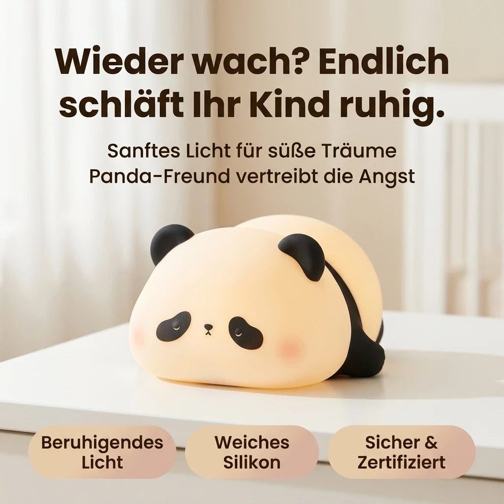 Panda Nachtlicht LED – USB, Silikon, Timer