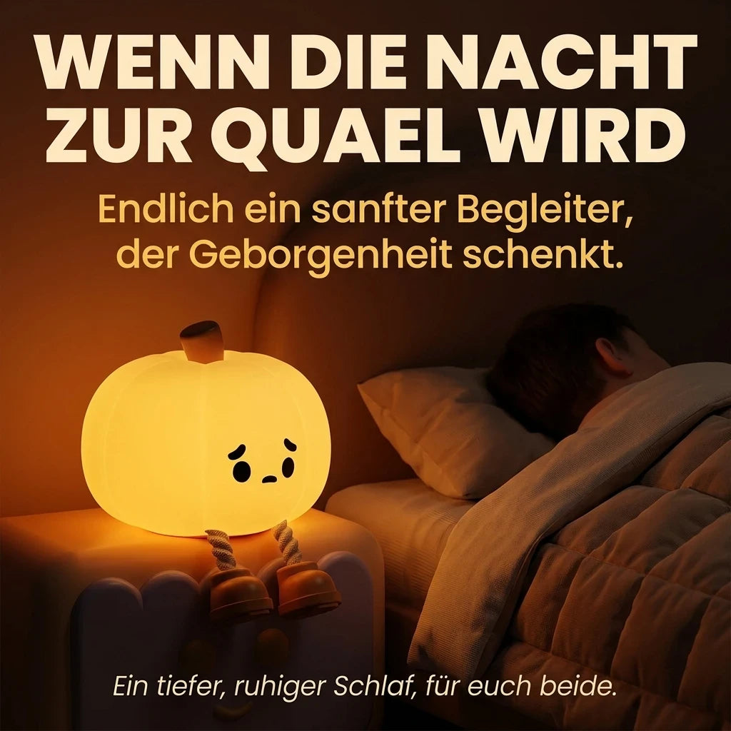 Nachtlicht Kürbis – Niedlich, Silikon, Timer, Dimmbar