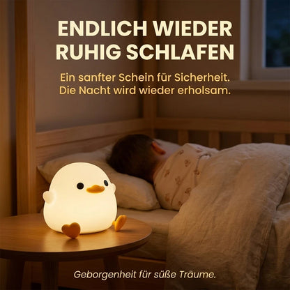 Nachtlicht Ente Flach – Touch, wiederaufladbar, Silikon
