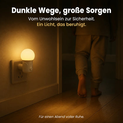 Nachtlicht Steckdose Mobil – 2 Farben, Augenschonend