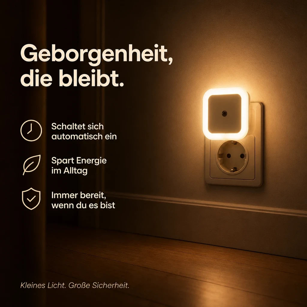 Nachtlicht Steckdose Flur & Kinderzimmer – LED, Kompakt